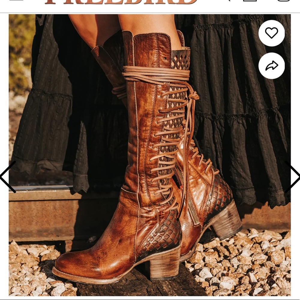 NWT Freebird Carver Leather Cowgirl Western Boots